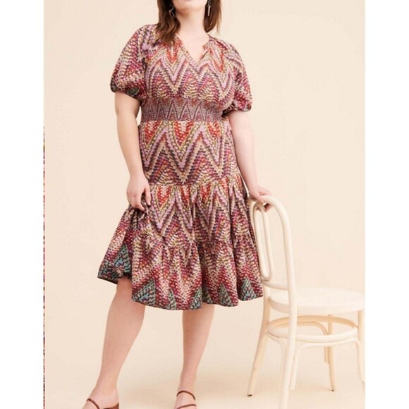 Anthropologie Dresses & Skirts - Anthropologie Conditions Apply Zig Zag Tiered Maxi Dress Womens size 20w